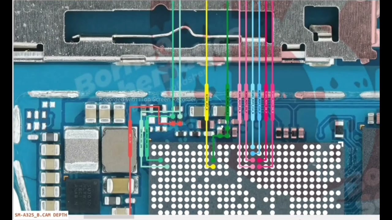 SAMSUNG SM-A325 BACK CAMERA WAYS     SCHEMATIC