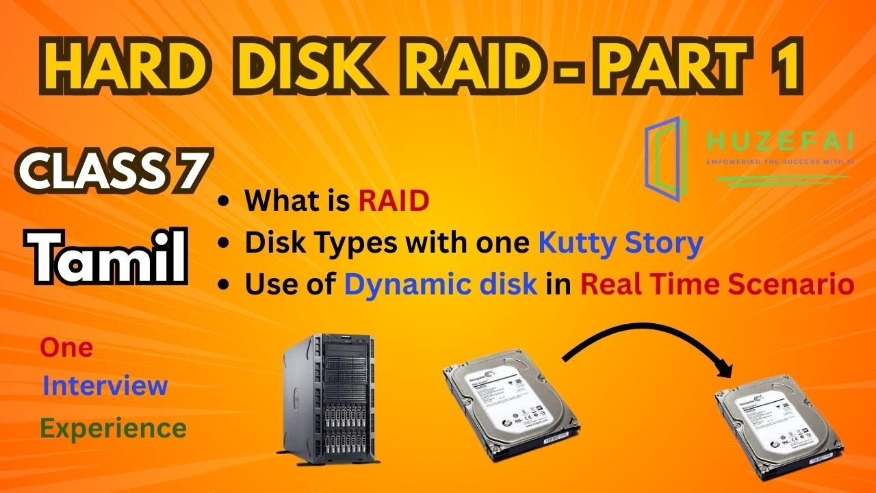 #7 RAID Part1 with Hard Disks in Tamil | Huzefa
