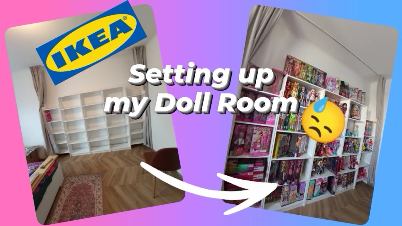 Doll Room Tour Doll Display Set Up - Trip to Ikea Doll Collection Overview Rainbow High Barbie Bratz