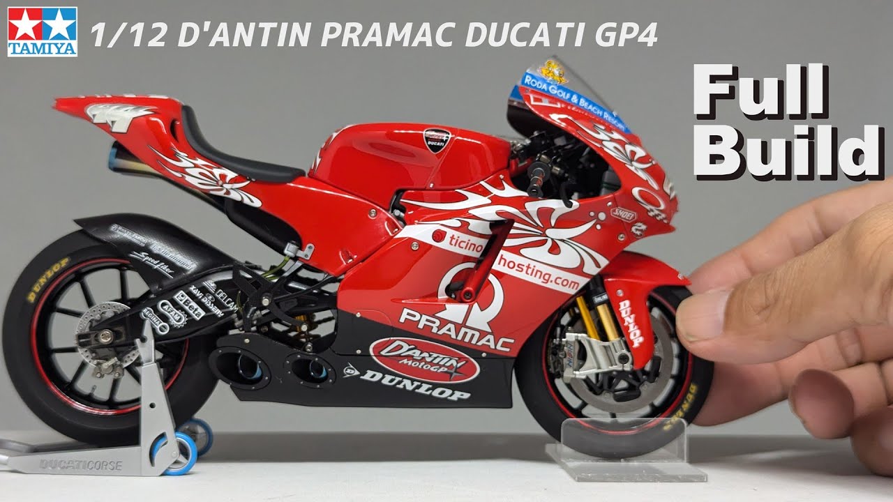 Full Build 1/12 D'ANTIN PRAMAC DUCATI GP4 (デスモセディチ)