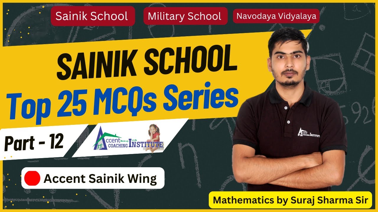 Sainik School Maths | Sainik School Online Coaching | Maths Question for Sainik School by Suraj Sir