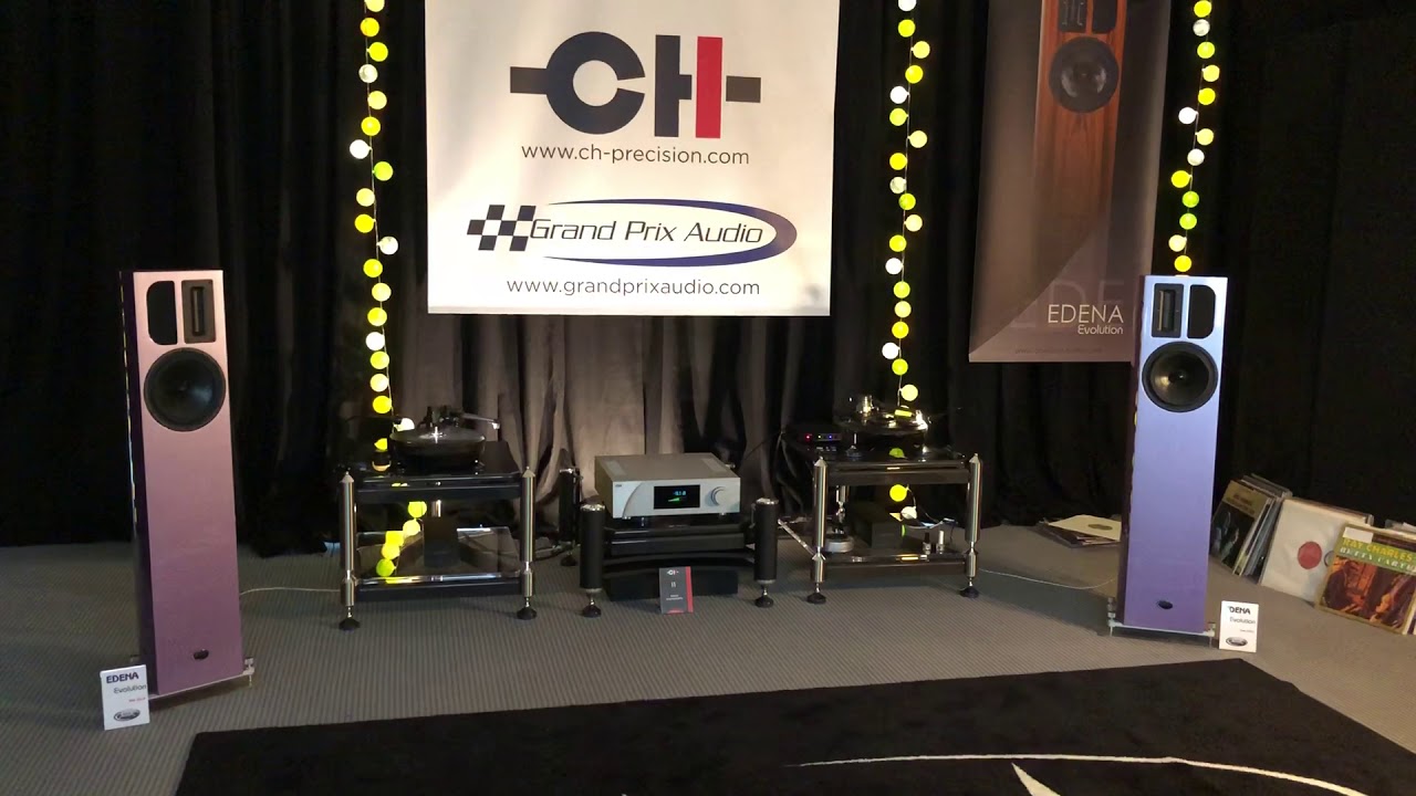 CH Precision I1 Apertura Speakers and Grand Prix room at Munich High End Audio Show 2018
