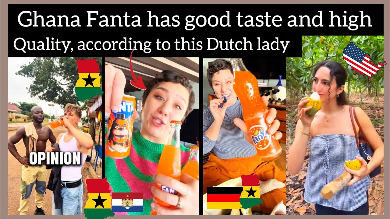 Ghana won, a Dutch lady make's comparison of good taste of Fanta, both Ghana Germany