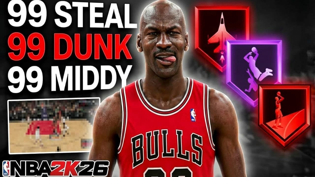 *NEW* META JORDAN REPLICA BUILD in NBA 2K26! 6'6 DEMIGOD MJ BUILD!