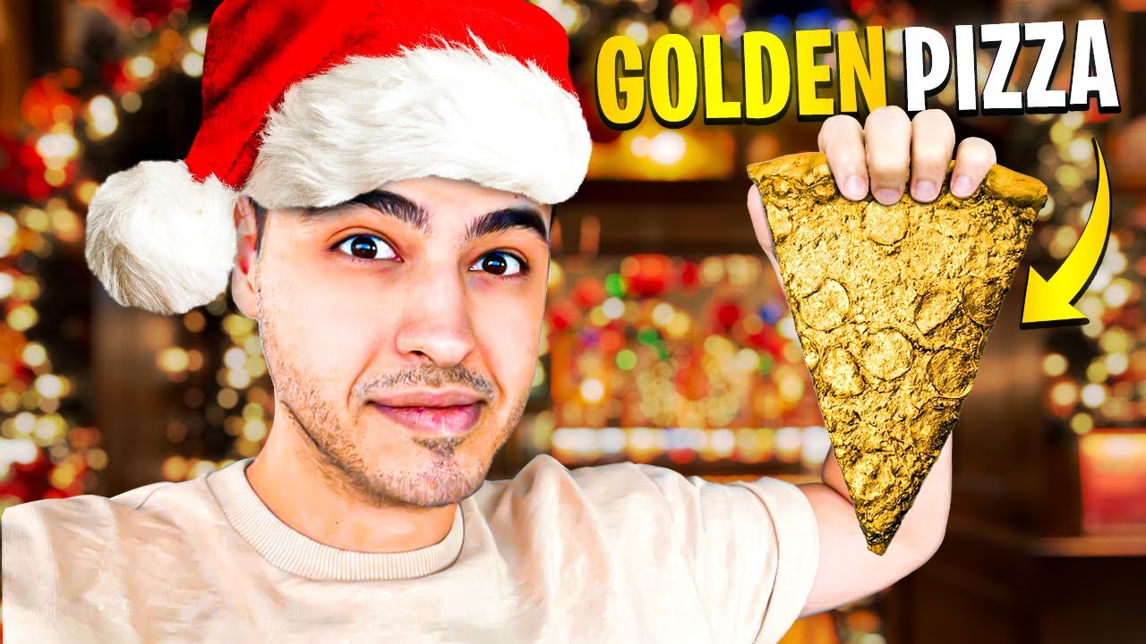 1000$ GOLDEN PIZZA 😮 پیتزا با روکش طلا خوردم! دیده بودین؟