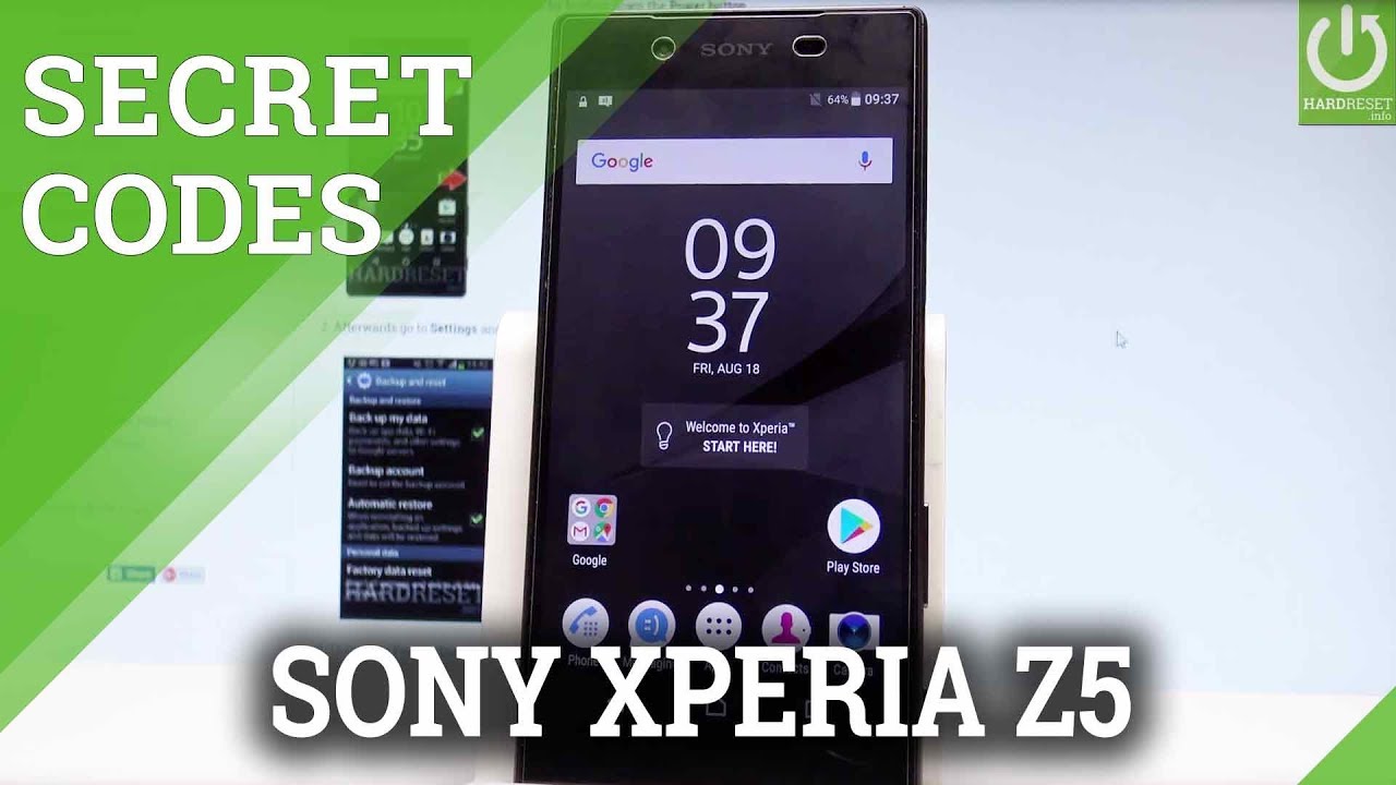 SONY Xperia Z5 КОДЫ / Скрытый режим / Хитрости / Секретное меню