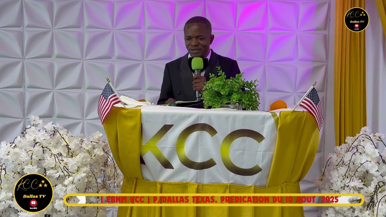 ( EBNM KCC ) P/ DALLAS TEXAS, PREDICATION DU 10 AOUT 2025, PART LE PREDICATEUR ISSAC DIZOLELE NSONDE