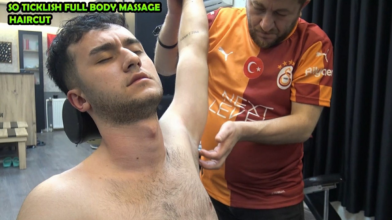 IMPOSSIBLE TO RESIST 💈 SO TICKLE & TINGLES ⚡ HAIRCUT - CRACKS + ASMR Head,Chest,Belly & Body Massage