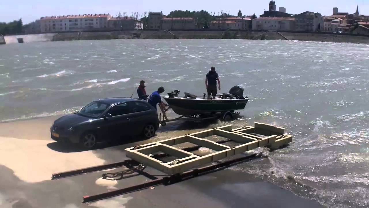 Traileren bij windkracht 7!! Rhône 2013