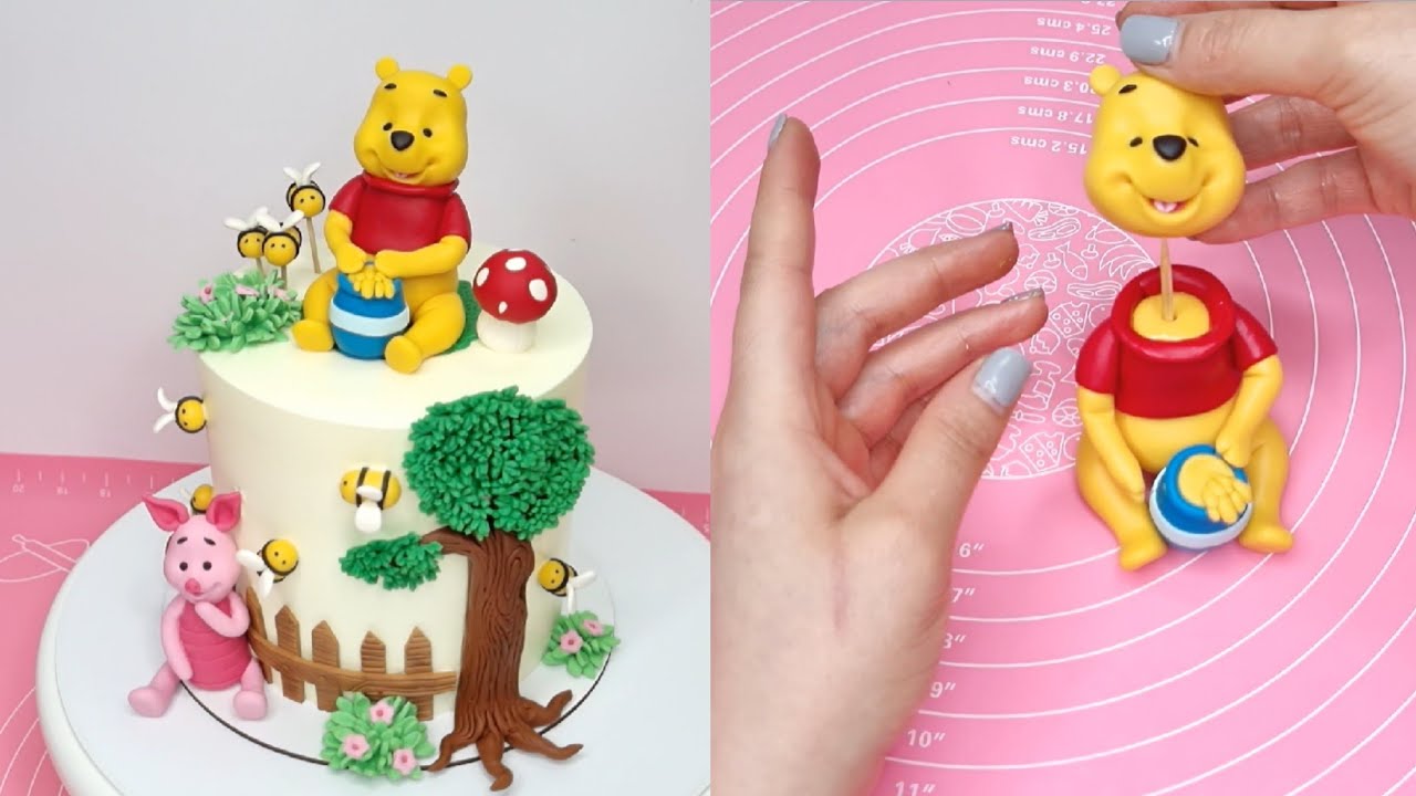 Winnie the Pooh Fondant Cake Topper Tutorial: Join us for an easy tutorial
