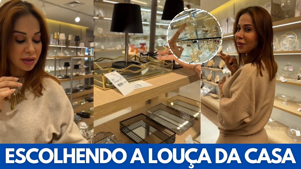 Maira mostra COMPRINHAS DE LOUÇA para CASA NOVA 
