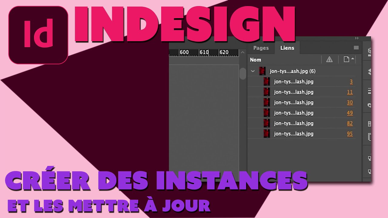 Indesign - Astuces - Utiliser des instances