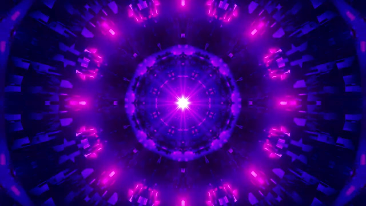 Abstract Glowing Visual - Cool Motion Background Video Loop For VJ/DJ 