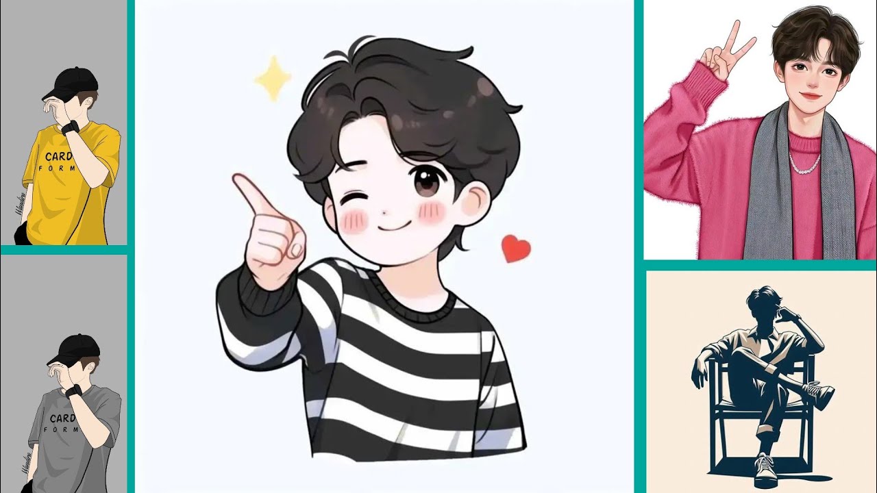 ✨ New Boys DPZ 2025 | 🧑&zwj;🎨 Cartoon Style Boys DP for Instagram & WhatsApp 📱💫