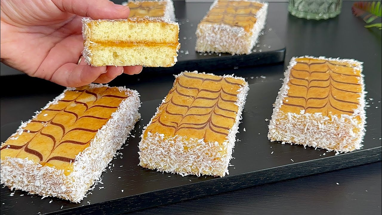 Лучший торт: мягкий с джемом и кокосом. Обязательно попробуйте!