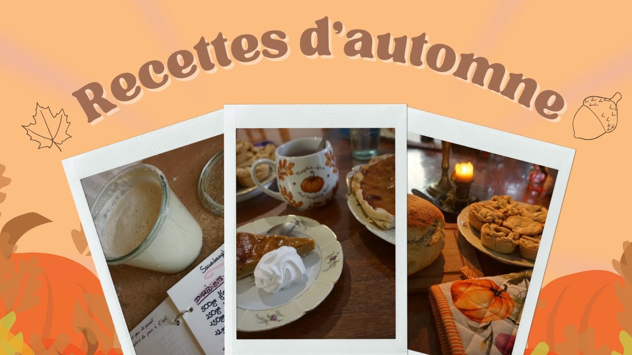 Tarte aux pommes & à la citrouille • Une journée en cuisine
