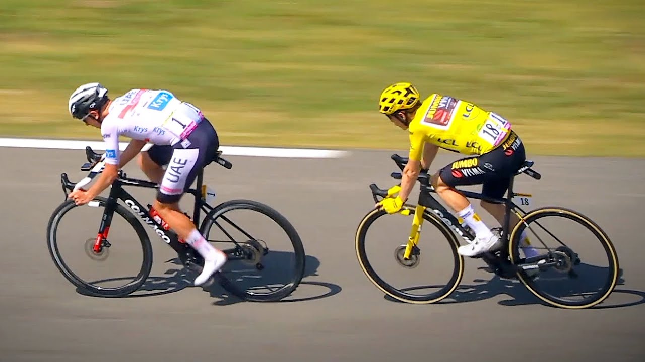 Tadej Pogacar Descent Attack against Vingegaard | Tour de France Stage 16 2022