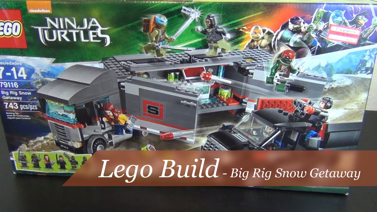 Let's Build - Lego Ninja Turtles Big Rig Snow Getaway Set #79116 - Part #1
