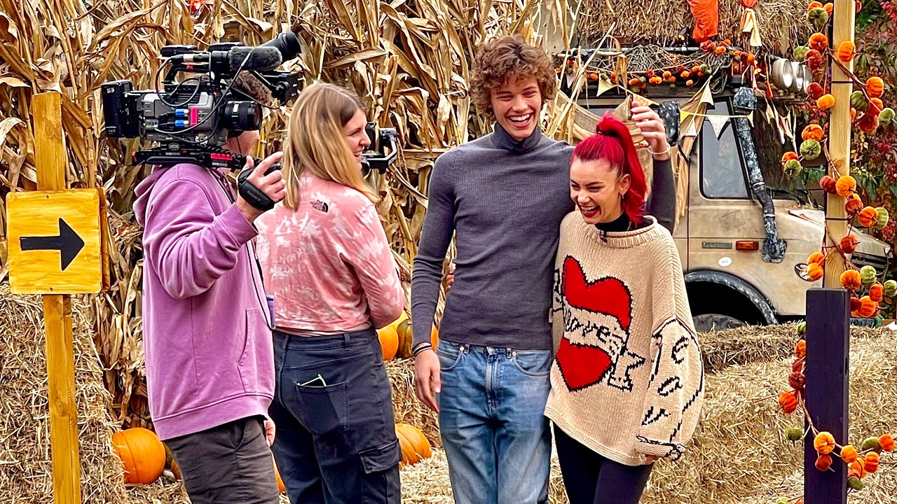 Bobby Brazier & Dianne Buswell Filming For Strictly Come Dancing Halloween Special 2023
