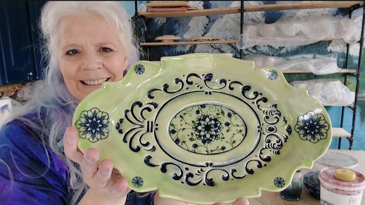 Pretty Pottery Platter (Fun and Easy Tutorial)!
