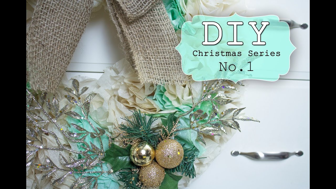 DIY Coffee Filter Wreath - Holiday Decor