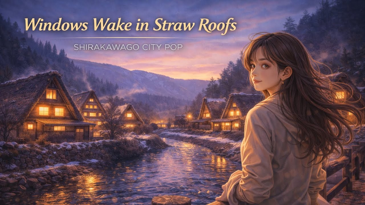 【白川郷 シティポップ】Windows Wake in Straw Roofs / Shirakawago