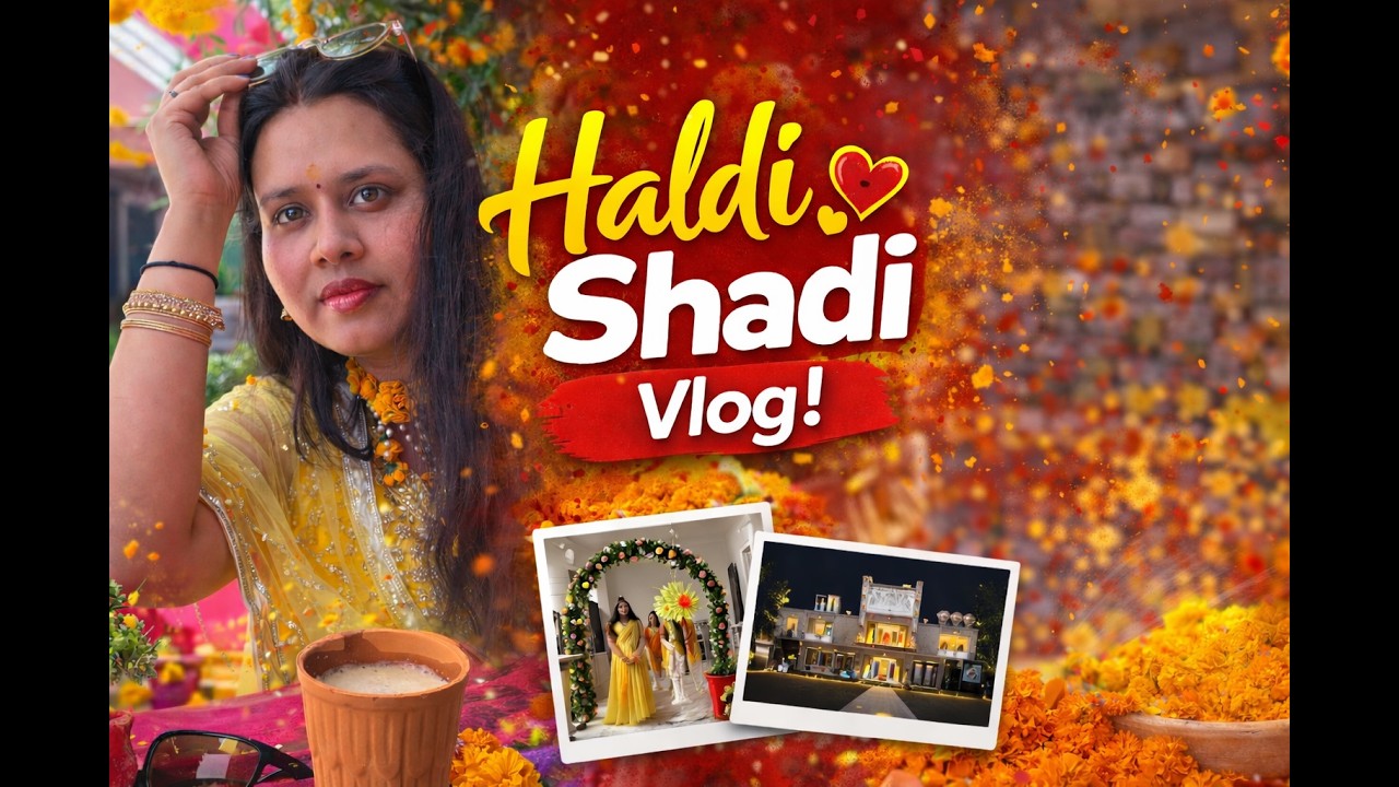 Haldi Ceremony Vlog | Indian Wedding Celebration