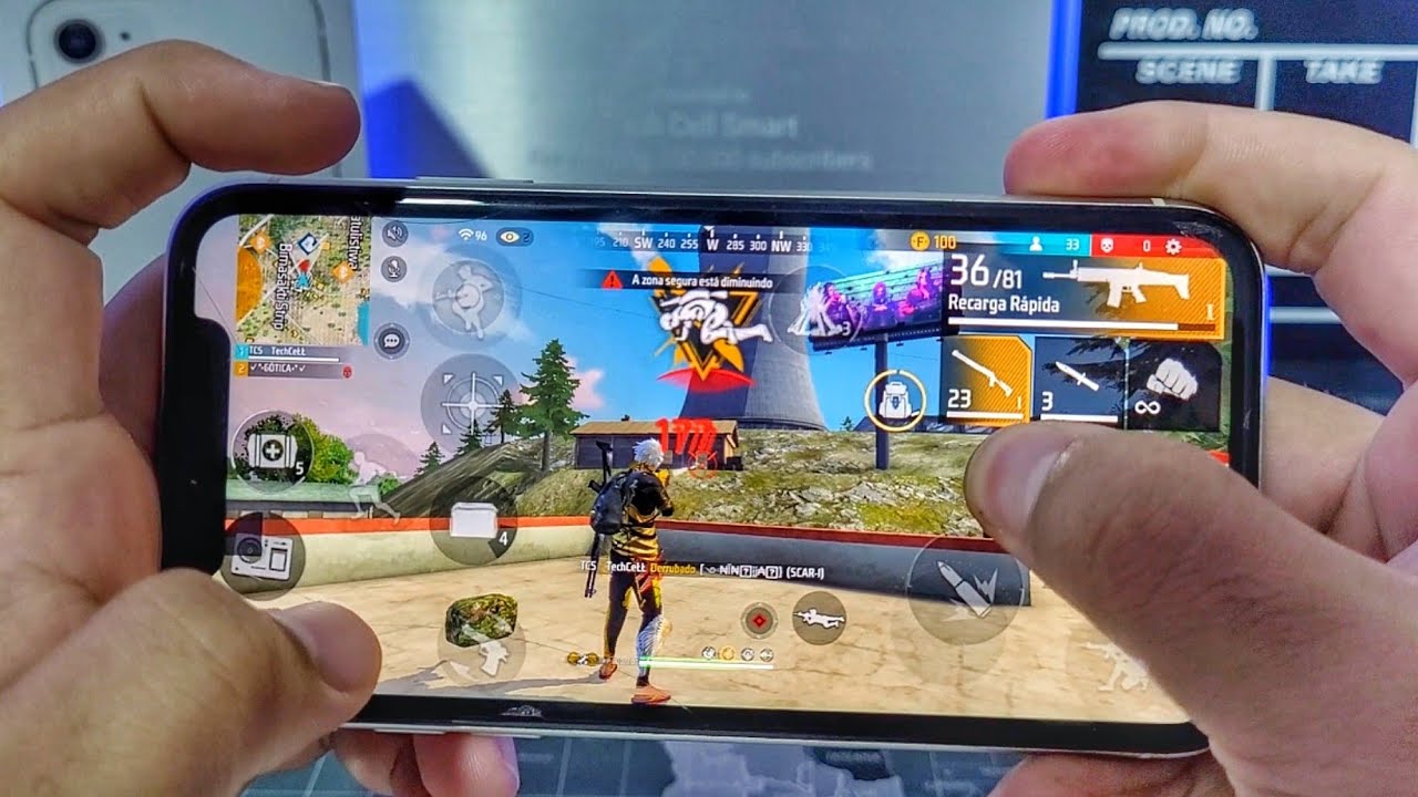 IPHONE 11 FREE FIRE NO MÁXIMO EM 2023!