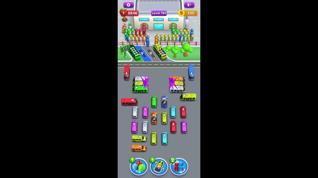 Crowd Express Level 724 Walkthrough (No Magnet Power Used) | NEW UPDATED LEVELS!