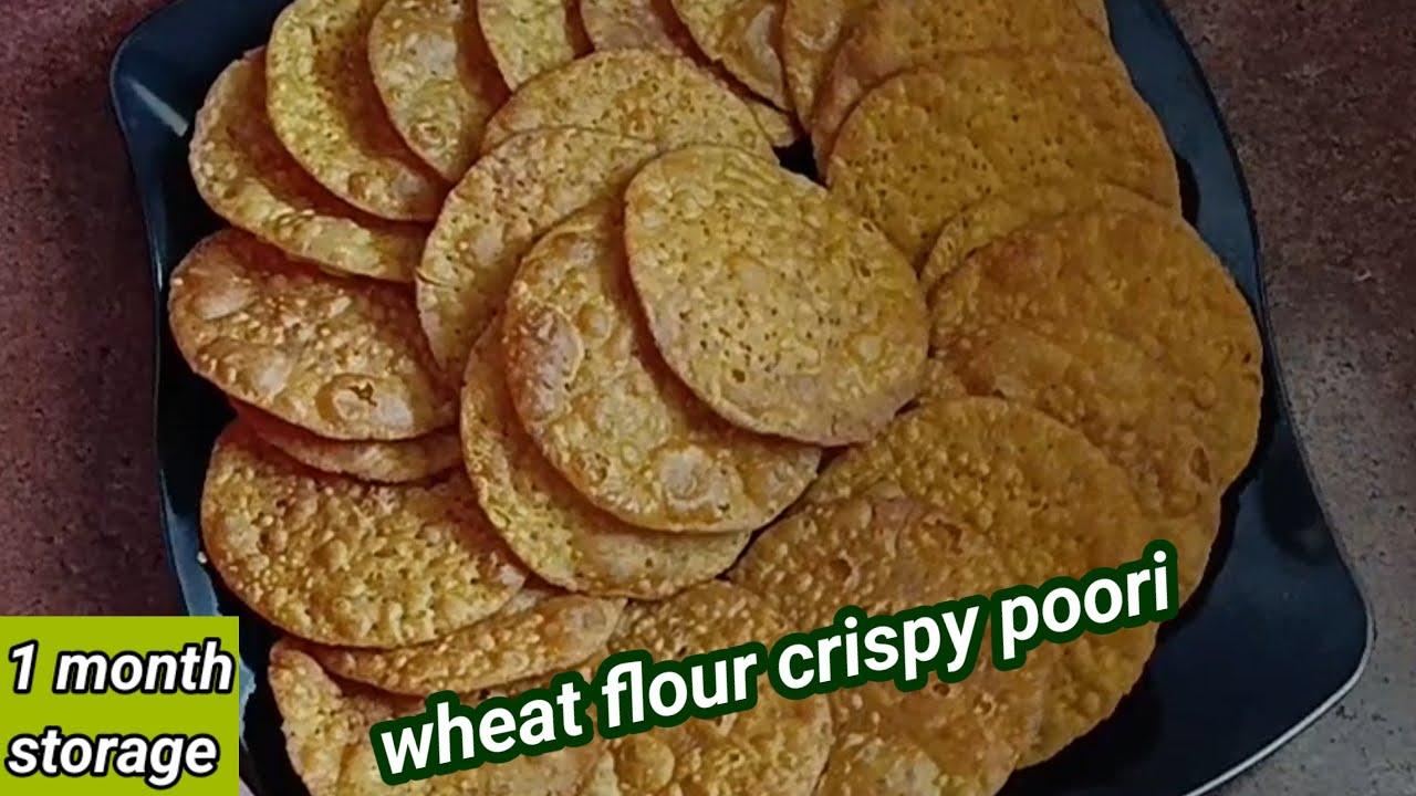 wheat flour crispy poori for travelling। चटपटी कुरकुरी तीखी पूरी।Wheat flour Farsi Poori।