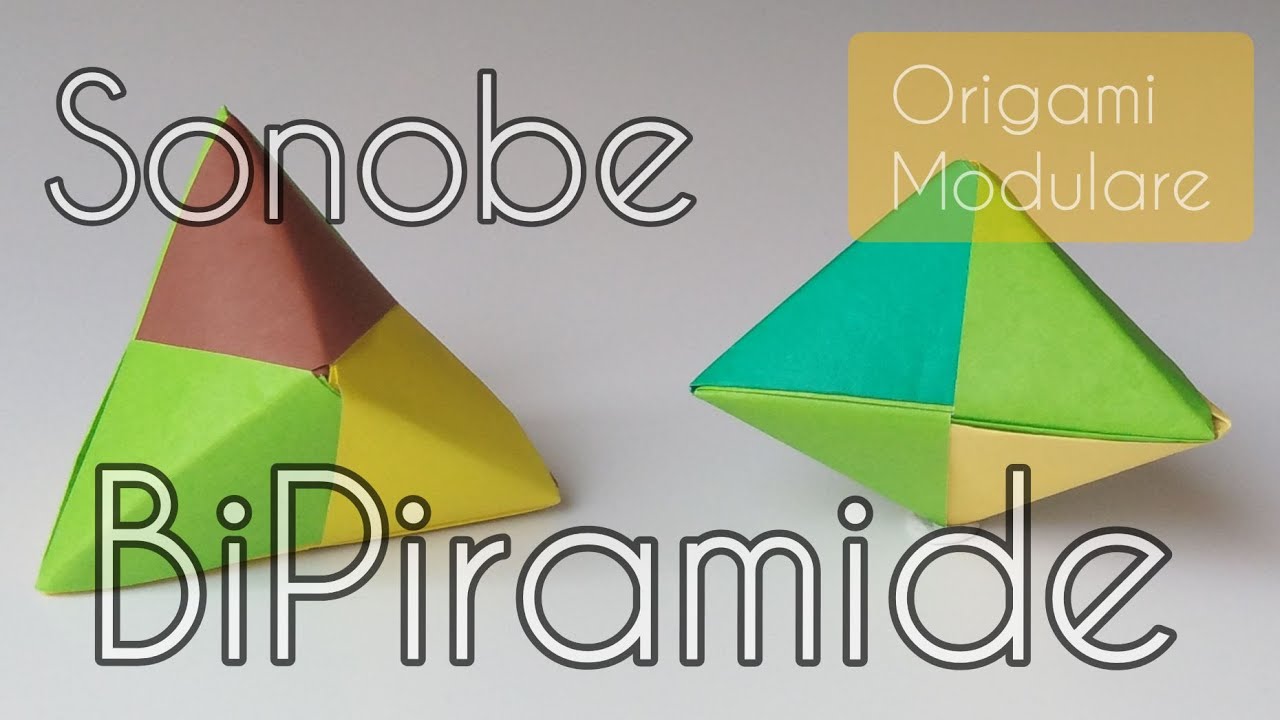 Origami modulare- Piramide di Sonobe