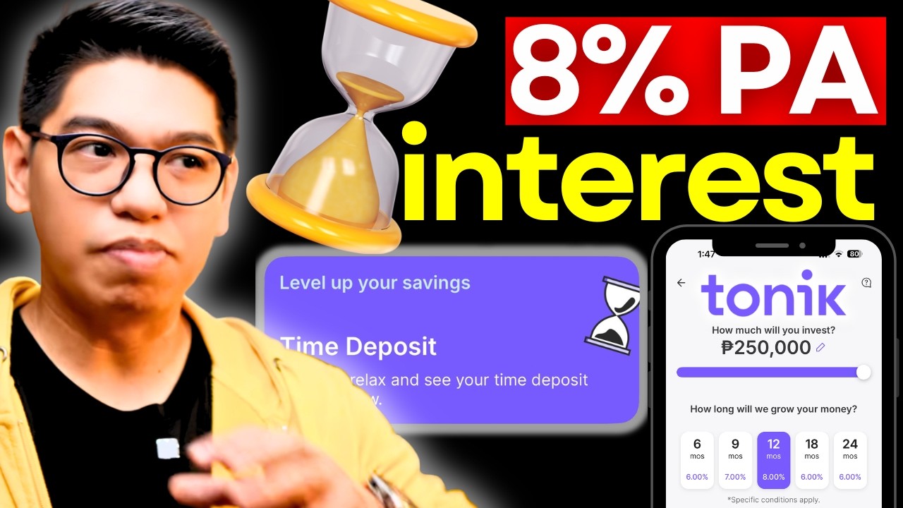 Tonik Offers 8% Highest Interest P.A .Time Deposit w/ Minimum of P5,000 Deposit! Better than Salmon?