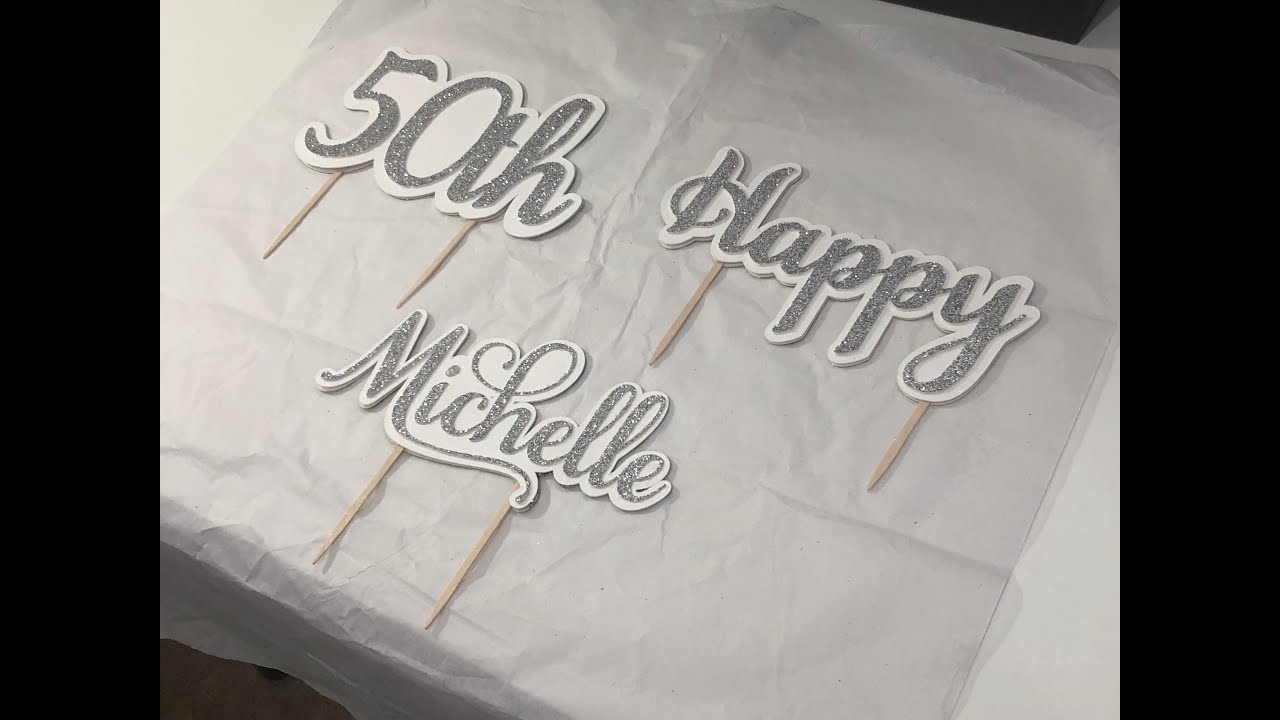 Cake Toppers/Cricut Topper/Craft with me /Divon Creations