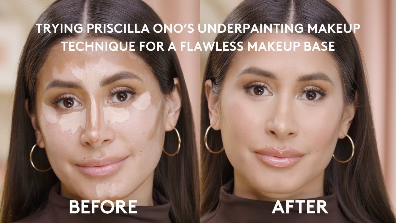 TRYING PRISCILLA ONO'S UNDERPAINTING MAKEUP TECHNIQUE FOR A FLAWLESS MAKEUP BASE FT. ITATI LOPEZ