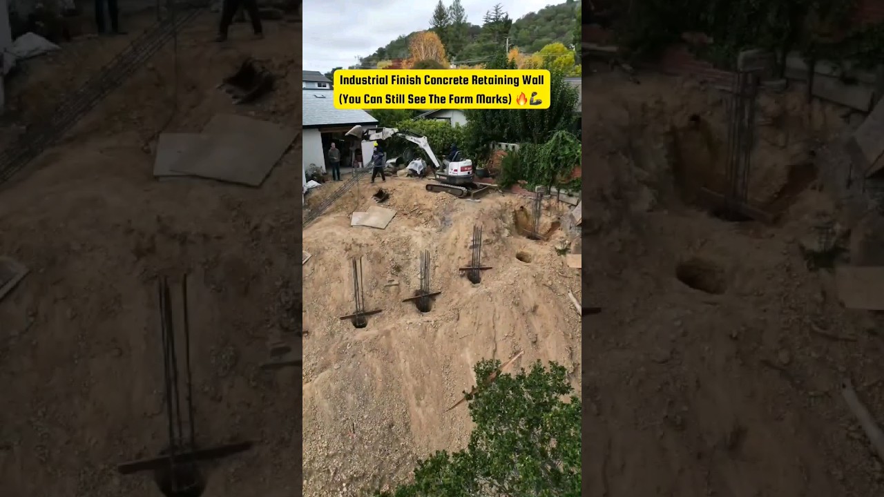 ⚒️ How To Build A Concrete Retaining Wall On Hillside.. ✅ Out Full Version ⏬⏬