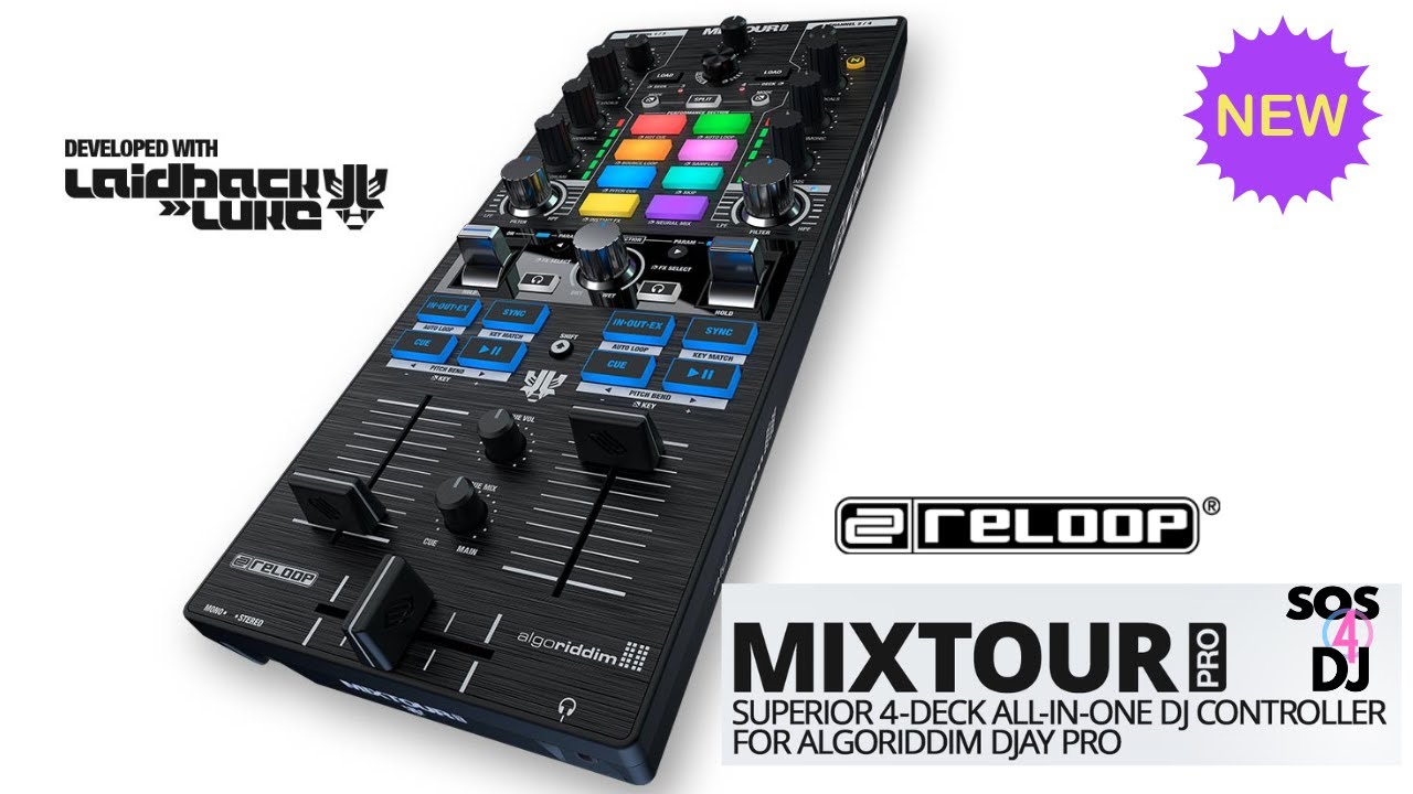 Reloop Mixtour Pro New Djay PRO Controller