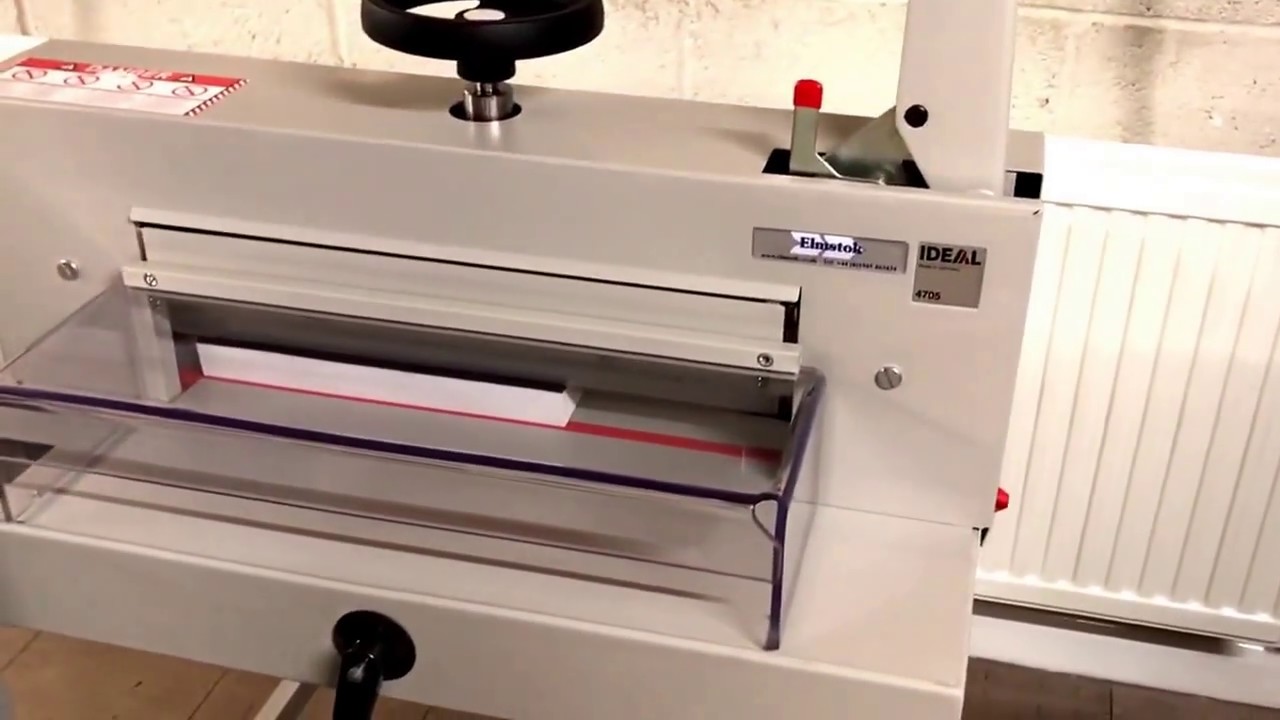 Elmstok- Pre-used IDEAL 4705 Heavy-Duty Manual Paper Cutter Guillotine Incl. Sharpened Fitted Blade