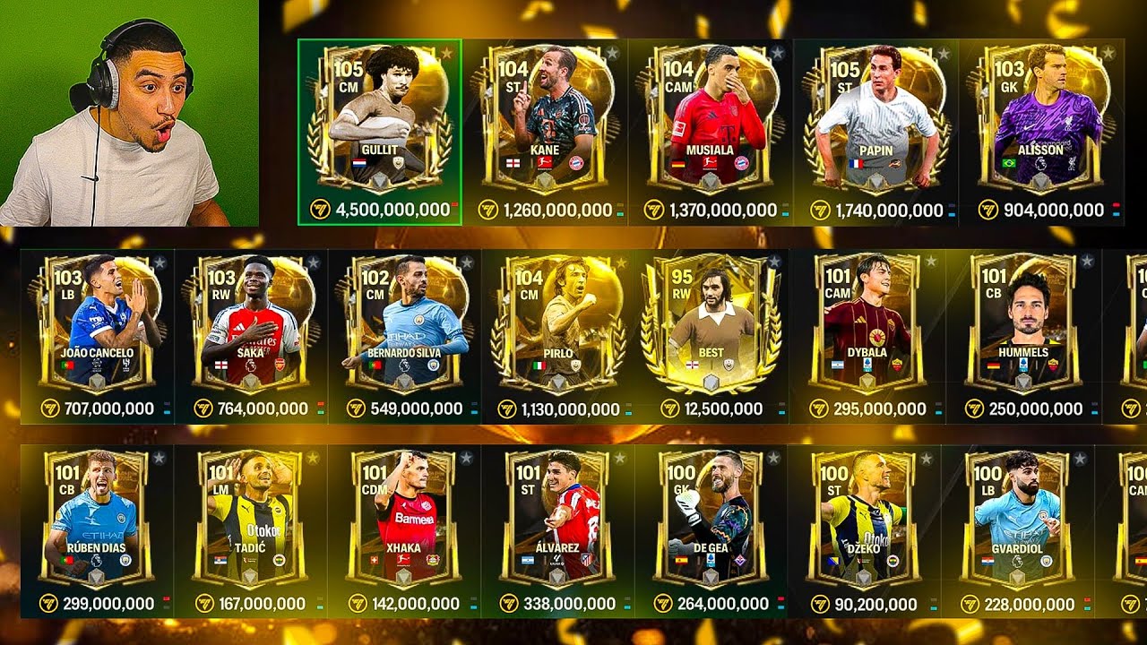 10.000 POINT FC PACK OPENING BALLON D'OR SUR FC MOBILE ! GULLIT 8 MILLIARD 😮🔥