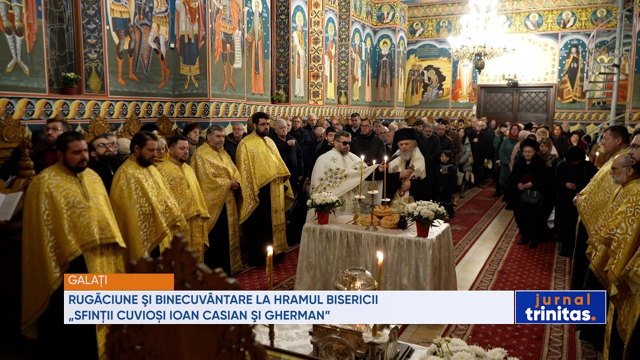 Rugăciune şi binecuvântare la hramul Bisericii „Sfinții Cuvioși Ioan Casian şi Gherman” din Galați