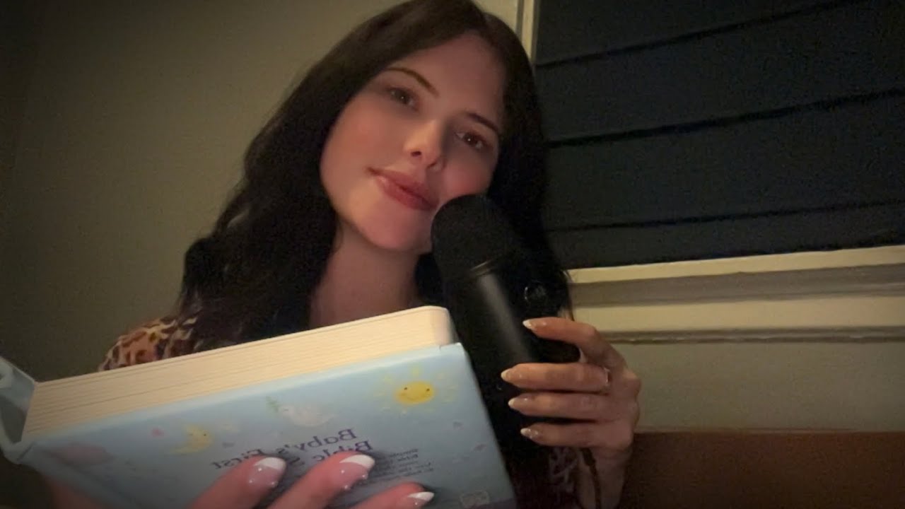 ASMR Reading Bible Stories✝️ (Inaudible, Gum Chewing & Whispering)