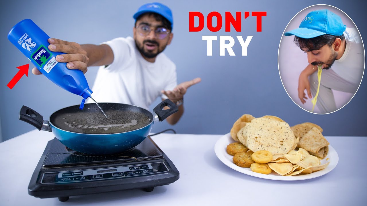 Never Cook With Parachute Hair Oil 😱😱 !! ये बाल वाला तेल है या खाने का ??