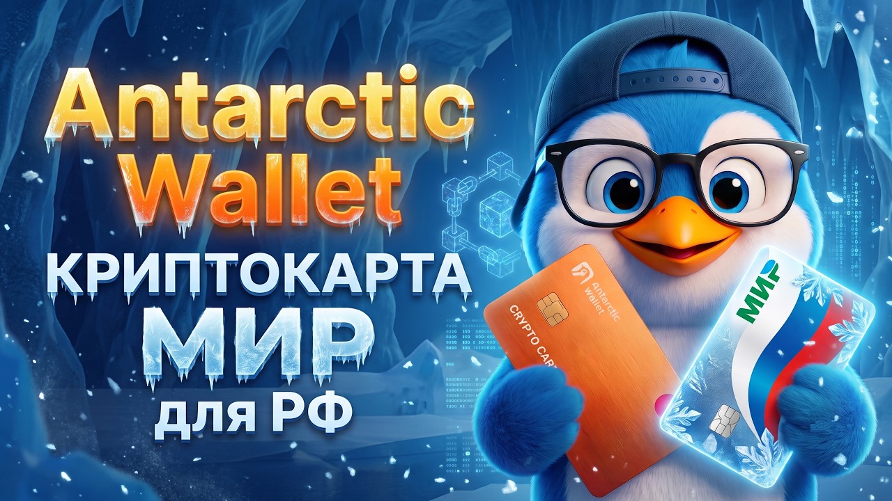 Antarctic Wallet: Подробный обзор ИДЕАЛЬНОЙ криптокарты для России