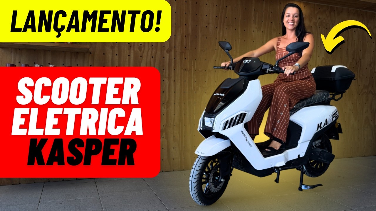 LANÇAMENTO! Scooter elétrica Kasper - A nova scooter que não precisa de habilitação nem emplacamento