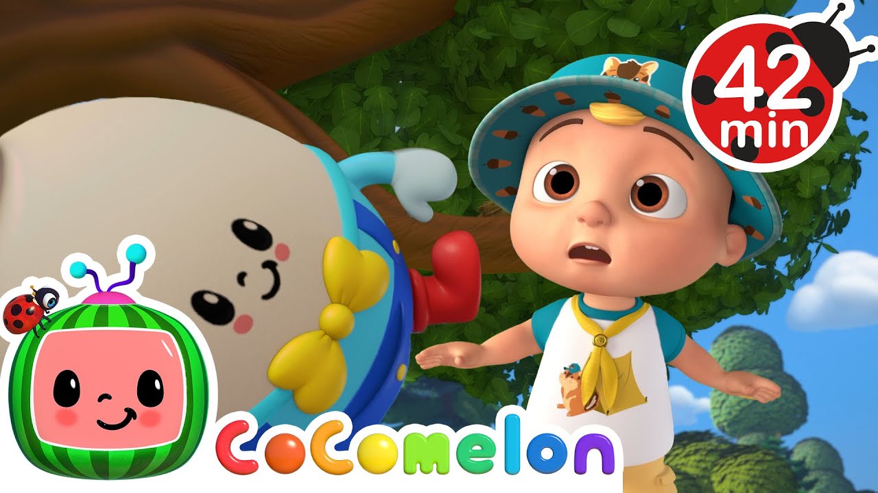 🎵🥚 JJ's Saves Humpty Dumpty! A Fun Outdoor Rescue 🚒 + More | CoComelon | Healthy Habits
