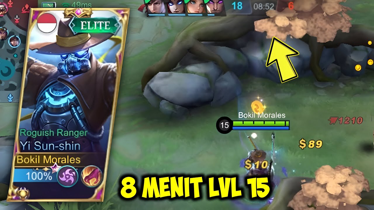 YSS GAMEPLAY 8 MENIT LVL 15 DI MYTHICAL GLORY! | 9 MENIT LANGSUNG END - Mobile Legends