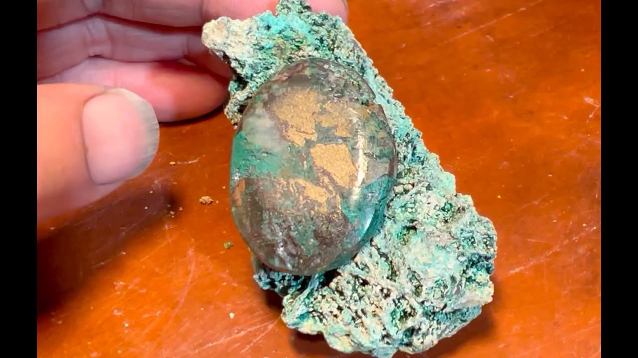 Enchanting Blue Malachite from old Ontario copper-gold mine.