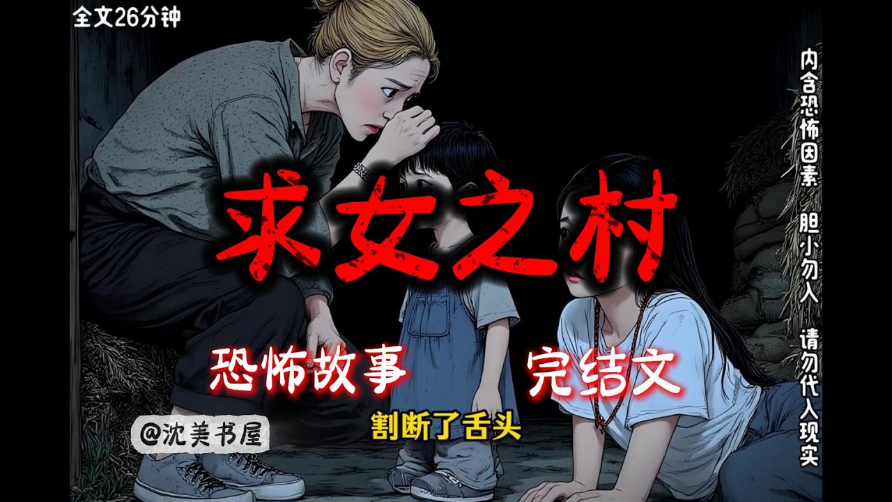 《求女之村》26分钟 哄睡悬疑故事已完结。#沈美书屋 #悬疑恐怖故事#一口气看完系列#完结文#哄睡神器#民间故事