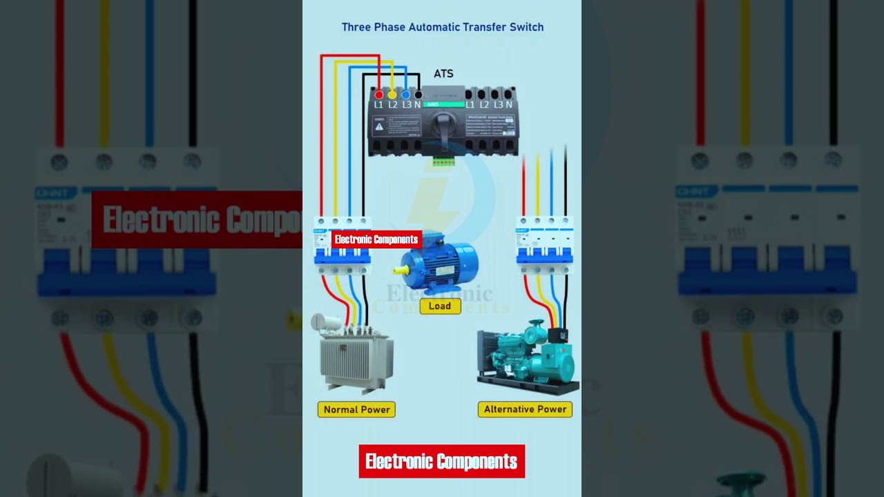 3 Phase Automatic Transfer Switch ATS #shots