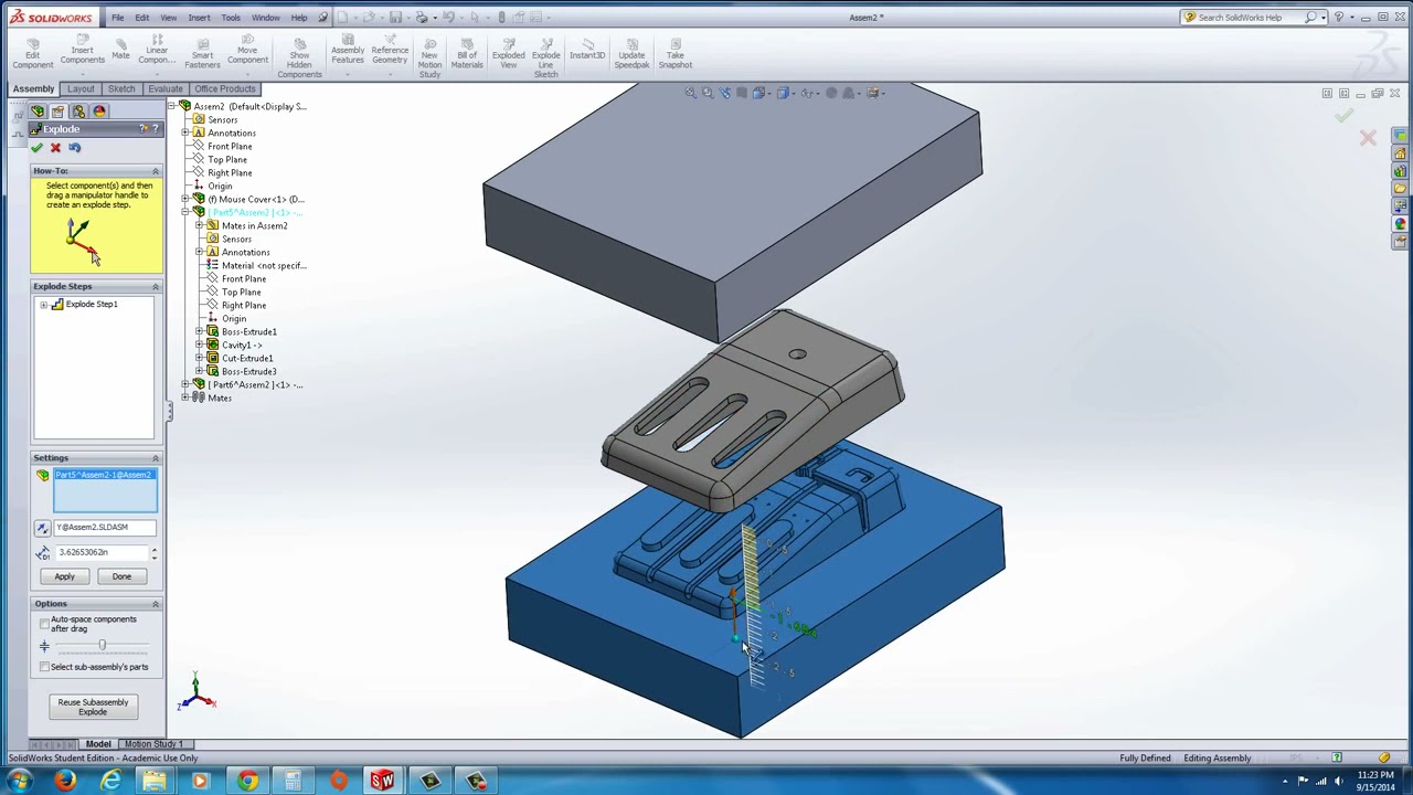 SolidWorks Mold Design   Cavity & Core old method