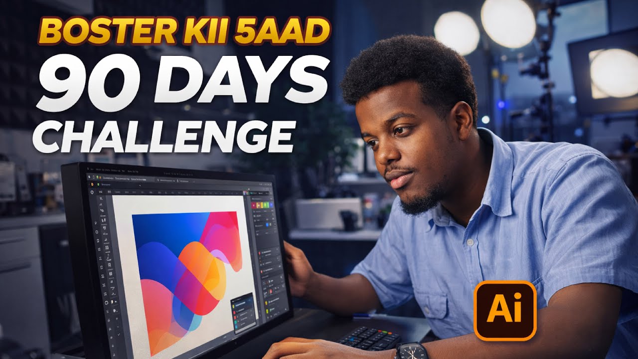 boster ka 5aad ee 90 days challenge || graphic design